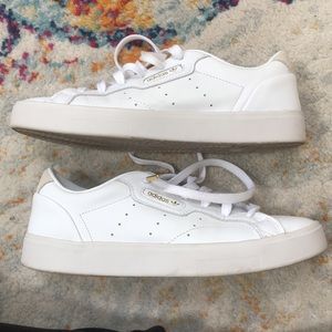 Adidas Sleek Leather Sneaker. Women’s size 7